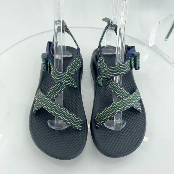 Chaco Ecotread Women Z1  Sandal Size 5 Green Yellow Hike Trail Camp Water Sports - Picture 5 of 12